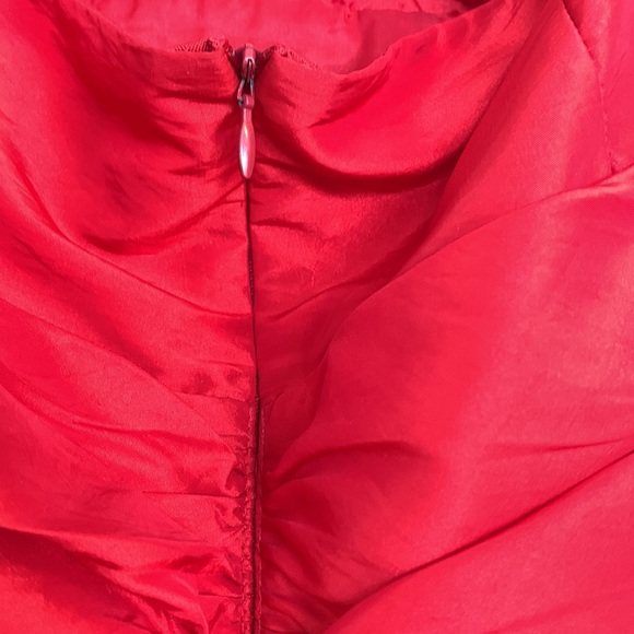 Zum Zum red prom mini dress size 7/8 - Picture 8 of 10